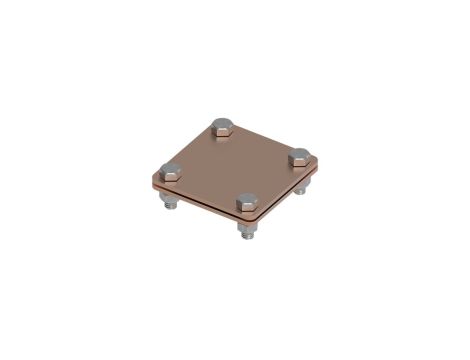 Złącze uniwersalne 2-elem. 80x80 bednarka-bednarka miedź 215.1 CU 21500103