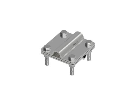 Złącze uniwersalne 3-elem. 80x80 drut8-pręt16 stal nierdzewna 215.6.1 NI 21501605