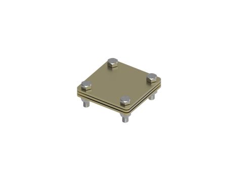 Złącze uniwersalne 3-elem. 80x80 bednarka-bednarka mosiądz 215.1.1 MS 21501110