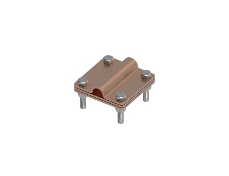 Złącze uniwersalne 3-elem. 80x80 bednarka-pręt16 miedź 215.3.1 CU 21501303