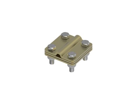 Złącze uniwersalne 3-elem. 60x60 bednarka-drut8 mosiądz 214.2.1 MS 21401210