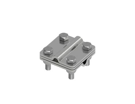 Złącze uniwersalne 3-elem. 60x60 drut8-drut8 stal nierdzewna 214.4.1 NI 21401405