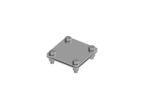 Złącze uniwersalne 2-elem. 80x80 bednarka-bednarka stal nierdzewna 215.1 NI 21500105