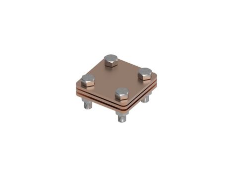Złącze uniwersalne 3-elem. 60x60 bednarka-bednarka miedź 214.1.1 CU 21401103