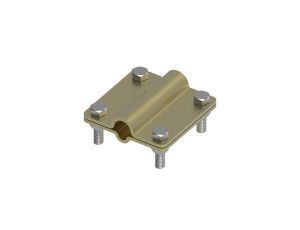 Złącze uniwersalne 2-elem. 80x80 drut8-pręt16 mosiądz 215.6 MS 21500610