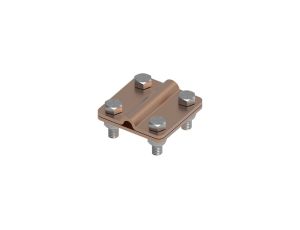 Złącze uniwersalne 2-elem. 60x60 bednarka-drut8 miedź 214.2 CU 21400203