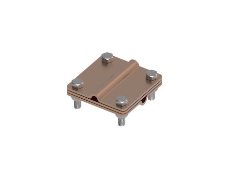 Złącze uniwersalne 3-elem. 80x80 drut8-drut8 miedź 215.4.1 CU 21501403