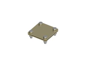 Złącze uniwersalne 2-elem. 80x80 bednarka-bednarka mosiądz 215.1 MS 21500110