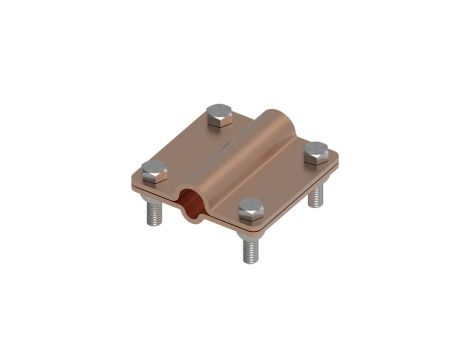 Złącze uniwersalne 2-elem. 80x80 drut8-pręt16 miedź 215.6 CU 21500603