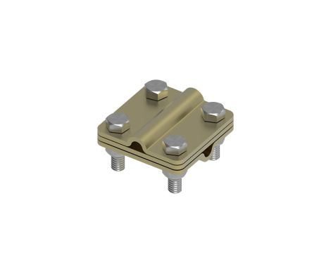 Złącze uniwersalne 3-elem. 60x60 drut8-drut8 mosiądz 214.4.1 MS 21401410