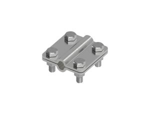 Złącze uniwersalne 2-elem. 60x60 drut8-drut8 stal nierdzewna 214.4 NI 21400405