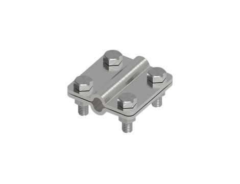 Złącze uniwersalne 2-elem. 60x60 drut8-drut8 stal nierdzewna 214.4 NI 21400405