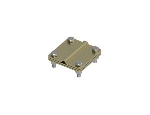 Złącze uniwersalne 3-elem. 80x80 bednarka-drut8 mosiądz 215.2.1 MS 21501210