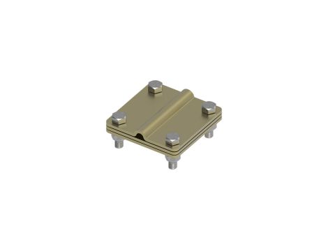 Złącze uniwersalne 3-elem. 80x80 bednarka-drut8 mosiądz 215.2.1 MS 21501210