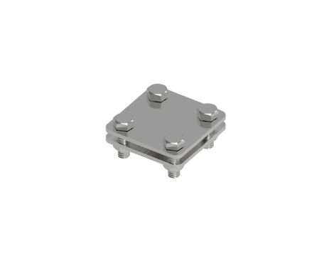 Złącze uniwersalne 2-elem. 60x60 bednarka-bednarka stal nierdzewna 214.1 NI 21400105