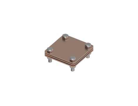 Złącze uniwersalne 3-elem. 80x80 bednarka-bednarka miedź 215.1.1 CU 21501103