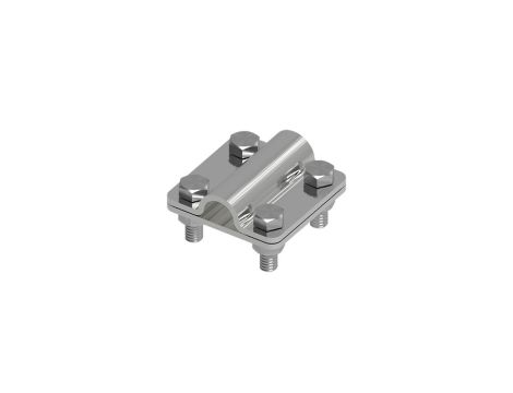 Złącze uniwersalne 2-elem. 60x60 bednarka-pręt16 stal nierdzewna 214.3 NI 21400305