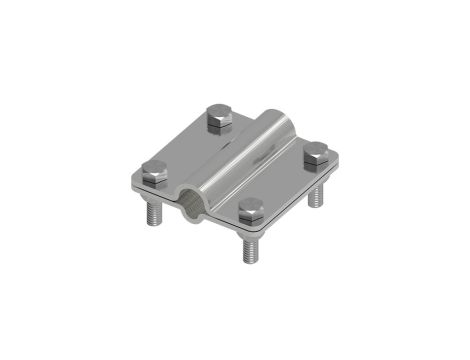 Złącze uniwersalne 2-elem. 80x80 drut8-pręt16 stal nierdzewna 215.6 NI 21500605