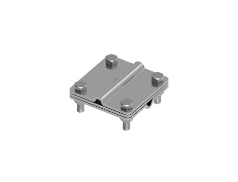 Złącze uniwersalne 3-elem. 80x80 drut8-drut8 stal nierdzewna 215.4.1 NI 21501405