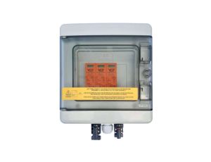 Rozdzielnica PV wyposażona HF 1x4 T2 1-string szara VCX MC4 1000VAC 1500VDC UV 150x170x100 RFOT-004