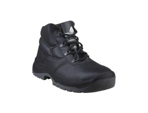 Trzewiki ze skórzanego kruponu barwionego czarne rozmiar 47 JUMPER3 S1 SRC JUMP3S1NO47