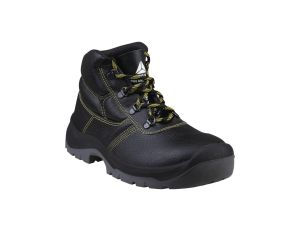 Trzewiki ze skórzanego kruponu barwionego - JUMPER3 S1P SRC, kolor: czarny, rozmiar: 41 / JUMP3SPNO41