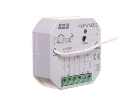 FiHome Radio Sterownik PWM dwukanałowy niskiego napięcia z dwukanałowym nadajnikiem rH-PWM2S2