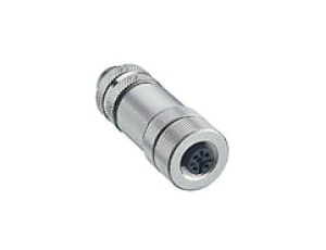 Złącze do samokonfekcjonowania M12 żeńskie 5-pinowe gwintowane ekranowane montaż z zaciskami śrubowymi RKCS 5/9