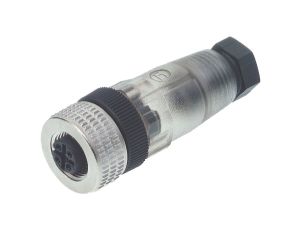 Proste gniazdo kablowe niezmontowane odciążenie za pomocą klatki zaciskowej czarne ELKA 4012 PG 7 TOPAZ