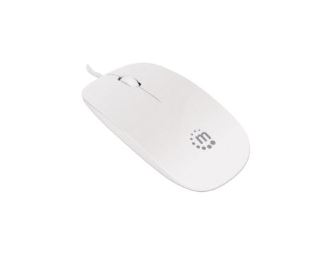 Mysz Optyczna USB 1000dpi SuperSlim Biała Manhattan
