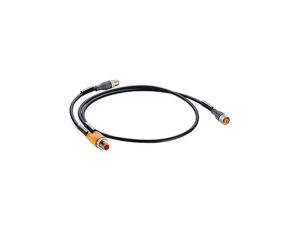 Kabel konfekcjonwany-rozdzielacz złącze M12 Duo/M12 męski M12 żeński 5pin 2m ASB 2-RST 5-228/0,2-RKT 5-228/2 M