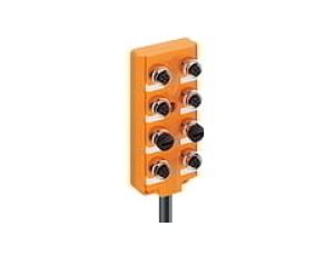 Koncentrator aktuator/sensor górne porty 8-portowy gniazda M12 4-pinowe ASB 8 5-4-331/10 M