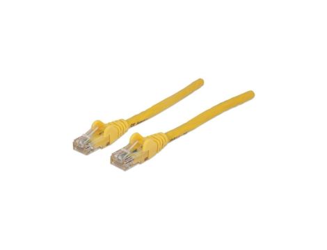 Patch Cord Cat5E UTP 3,0M Żółty 100 Miedź 319805