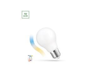 LED GLS 5W E-27 COG 230V CCT+DIM MILKY Wi-Fi Spectrum SMART