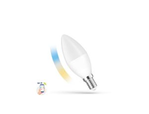 LED ŚWIECOWA 5W E-14 230V CCT+DIM Wi-Fi Spectrum SMART