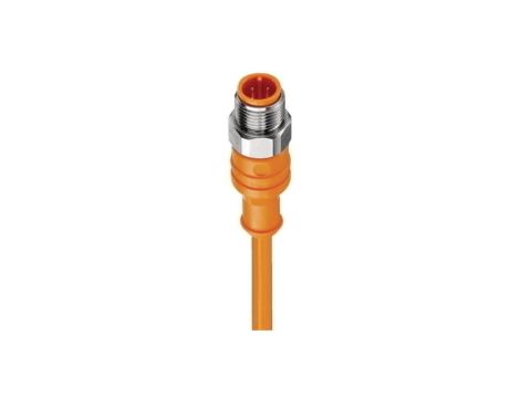 Kabel konfekcjonowany jednostronnie złącze M12 4-PINowe męskie proste PVC pomarańczowy PRST 4-07/5 M
