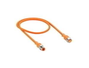 Kabel konfekcjonowany obustronne złącze M12 4-pinowe męskie proste żeńskie proste PVC pomarańczowy PRST 4-PRKT 4-07/5 M