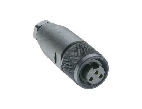 Złącze zasilające do samokonfekcjonowania żeńskie proste 3-pin(2+PE) 230 V AC/DC 12 A czarny RKC 30/9