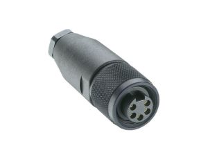 Złącze zasilające do samokonfekcjonowania 7/8 żeńskie proste 5-pin(4+PE) 230 V AC/DC 9 A czarny RKC 50/11