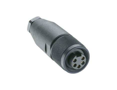 Złącze zasilające do samokonfekcjonowania 7/8 żeńskie proste 5-pin(4+PE) 230 V AC/DC 9 A czarny RKC 50/11