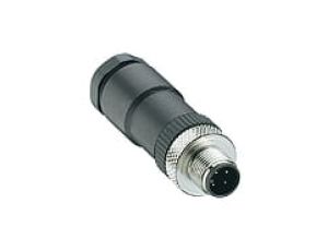 Złącze do samokonfekcjonowania M12 złącze męskie Duo 5-polowe z gwintowanym złączem dla dwóch połączeń kablowych RSC 5/DUO