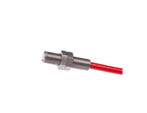 Czujnik pojemnościowy M5x0,5 dł: 20mm zabudowane Sn: 1mm 10-35V DC -55-125 stC PNP NO kabel 2m PVC IP67 KB050180