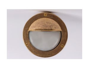 Oprawa mosiężna OCZKO 67S, G9, 60W, klosz matowy-szkło, IP64, przysłona A67S