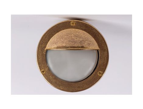 Oprawa mosiężna OCZKO 67S, G9, 60W, klosz matowy-szkło, IP64, przysłona A67S