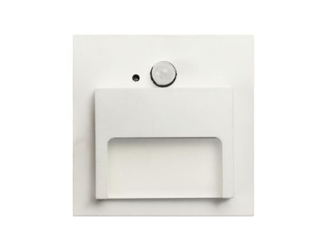 Oprawa Ontario PIR biała 1,5W ciepła 12V DC 9 led smd 3014 kwadrat do puszki fi 60 z czujką ruchu PIR