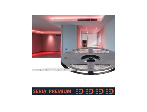 Taśma Premium IP63 12V 60led czerwona SMD2835 (5)