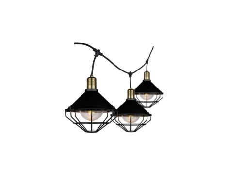 Girlanda Ogrodowa Czarna 6x E27 3m IP65