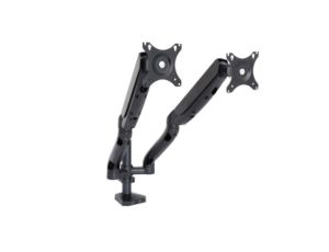 UCHWYT BIURKOWY GAZOWY DO 2 MONITORÓW LED/LCD 10-32 L-18GD ART 9kg 2xUSB 3.0