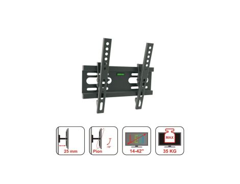UCHWYT DO TV LCD/LED 14-42 35KG AR-46 ART reg. w pionie