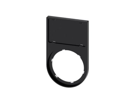 Ramka do etykiet zatrzaskiwanych 17,5x27mm czarna zaokrąglona otwór 22mm SIRIUS ACT 3SU1900-0AS10-0AA0 /10szt./